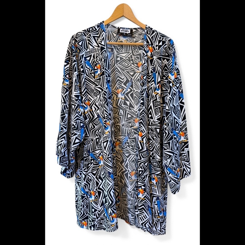 Oh My Disney Wmns XL Black & White Lion‎ King Zaki Wrap Cover Up Beach Pool Swim